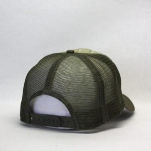 Baseball Caps Plain Cotton Twill Mesh Adjustable Snapback Low Profile Baseball Cap - Quilt Olive Green/Pty/Olive Green - CG18...