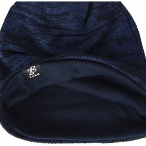 Skullies & Beanies Men Oversize Skull Slouch Beanie Large Skullcap Knit Hat - Navy1 - CK18LGOQNLG $11.84