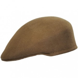 Newsboy Caps Wool Ascot Cap - British Tan - CR18GU5TGHO $22.26