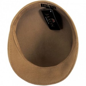 Newsboy Caps Wool Ascot Cap - British Tan - CR18GU5TGHO $22.26