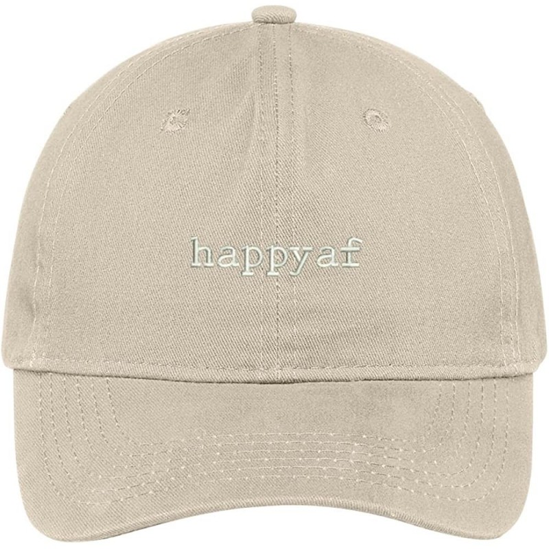 Baseball Caps Happyaf Embroidered 100% Cotton Adjustable Cap - Stone - C112IZKBUV1 $22.08