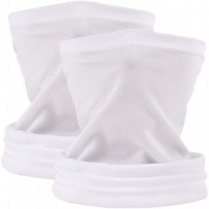 Balaclavas Quick Dry Sports UV Protection Head Wrap Face Scarf Neck Gaiter Bandana Balaclava - 2 Pack Cooling_white - CQ199I5...