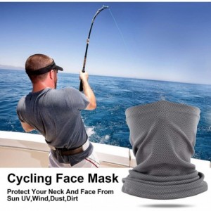 Balaclavas Quick Dry Sports UV Protection Head Wrap Face Scarf Neck Gaiter Bandana Balaclava - 2 Pack Cooling_white - CQ199I5...