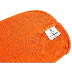 Skullies & Beanies Short Cuffless Beanies - Neon Orange - CT12MH0HAIV $10.71