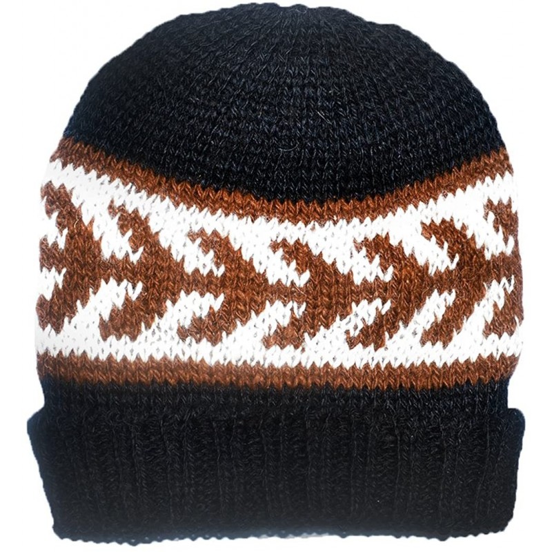 Skullies & Beanies Alpaca Cap - Warm and Soft - Available in Various Models - Black - CQ11OJ6QLF1 $14.77