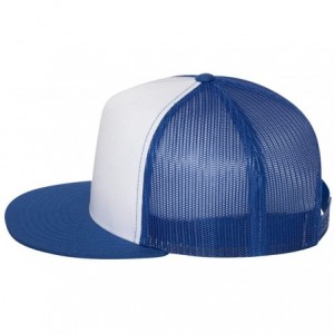 Baseball Caps Yupoong 6006W Unisex Adult Classic Two Tone Trucker Cap - Royal/ Wht/ Royl - C711KLRNZ2T $8.43