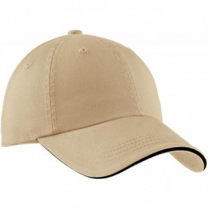 Baseball Caps Signature Sandwich Bill Cap with Striped Closure C830 - Royal/ Black - CE1123HLYZ5 $9.54