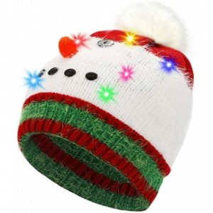 Skullies & Beanies LED Light Up Beanie Hat Christmas Cap for Women Children- Party- Bar - Multicolor-025 - CC18WL0UILQ $18.08