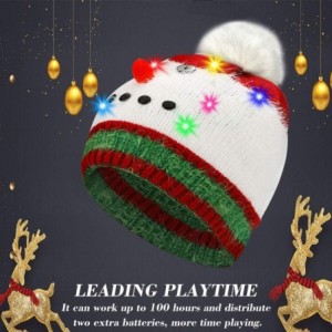 Skullies & Beanies LED Light Up Beanie Hat Christmas Cap for Women Children- Party- Bar - Multicolor-025 - CC18WL0UILQ $18.08