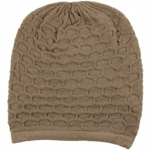 Skullies & Beanies Rasta 100% Cotton Dreadlock Beanie - Khaki - CU125NXWER7 $25.81