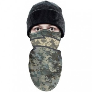 Balaclavas Half Balaclava Fleece Winter Warm Camouflage Camo Winter Face Mask for Mens Womens - White-26 - CV18NX0MIH0 $15.38