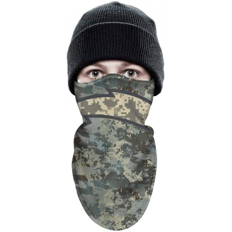 Balaclavas Half Balaclava Fleece Winter Warm Camouflage Camo Winter Face Mask for Mens Womens - White-26 - CV18NX0MIH0 $33.19