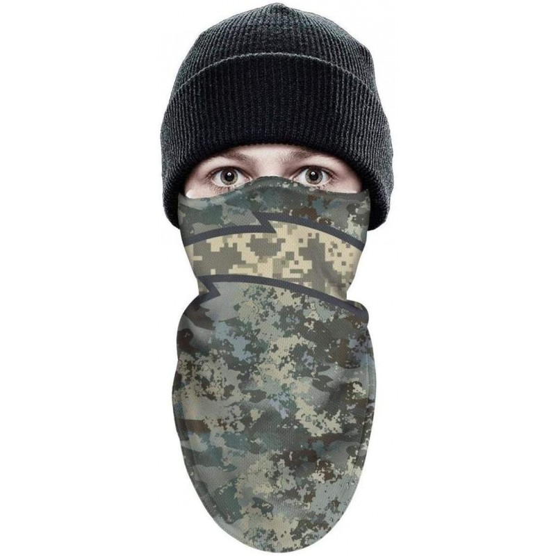 Balaclavas Half Balaclava Fleece Winter Warm Camouflage Camo Winter Face Mask for Mens Womens - White-26 - CV18NX0MIH0 $15.38