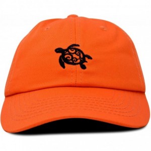 Baseball Caps Turtle Hat Nature Womens Baseball Cap - Orange - CR18M9UZN3K $11.44