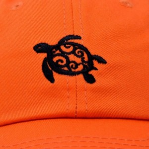 Baseball Caps Turtle Hat Nature Womens Baseball Cap - Orange - CR18M9UZN3K $11.44