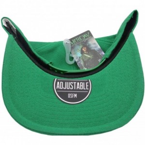Baseball Caps Green Arrow Logo Solid Green Snapback - CD12BR2ZI6H $14.28