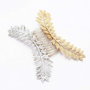 Headbands Bridal Wedding Hair Accessories Headdress Gold Silver Headband Hair Comb Clip Hairpin Crown Jewelry - 10 - C118X07H...