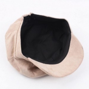 Berets Women Casual Vintage Octagonal Hat Winter Warmer Berets Hat Ladies Englandstyle Beret Womens Beanie Cap Hat - CK188Z22...