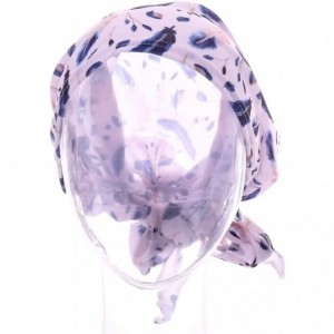 Skullies & Beanies Women Chemo Headscarf Pre Tied Hair Cover for Cancer - Pink Blue Feather - CF198KIQXYM $8.88