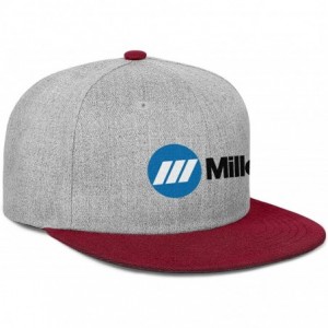 Baseball Caps Mens Miller-Electric- Baseball Caps Vintage Adjustable Trucker Hats Golf Caps - Burgundy-63 - C118ZLH0QCN $18.40