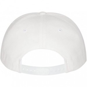 Baseball Caps Snap-Back Hat - White/White With Black Embroidered Logo - CG12MZJ92R6 $15.09