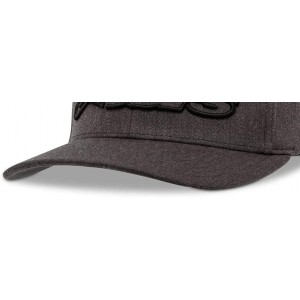 Baseball Caps Men's Curved Bill Structured Crown Flex Back 3D Embroidered Logo Flexfit Hat - Blaze Dark Heather Gray/Black - ...