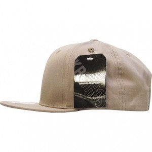 Baseball Caps Classic Snapback Hat Blank Cap - Cotton & Wool Blend Flat Visor - (3.6) Khaki - CE11WUUASV5 $14.21