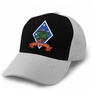 Baseball Caps Marines U-S-M-C 3rd Assault Amphibian Battalion Unisex Adult Hats Classic Baseball Caps Peaked Cap - Gray - C01...