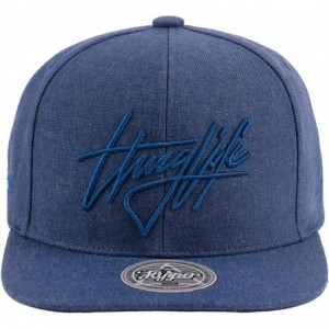 Baseball Caps Thuglife Embroidery Baseball Adjustable Snapback - Navy/Signature Logo - CT195S8644A $37.30