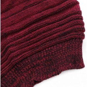 Skullies & Beanies Unisex Adult Winter Warm Slouch Beanie Long Baggy Skull Cap Stretchy Knit Hat Oversized - Claret - C2128YY...