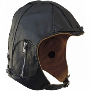 Cowboy Hats Aviator Black Leather Motorcycle Cap Vintage WWII Hat - C811J4QM3V7 $33.19