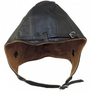 Cowboy Hats Aviator Black Leather Motorcycle Cap Vintage WWII Hat - C811J4QM3V7 $33.19