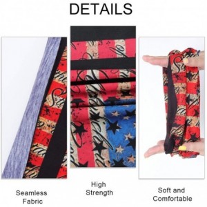 Balaclavas Bandanas Face Scarf-3D Headwear Headband Multifunctional Tube Neck Scarf Unisex - Red - C4198R5HI6O $8.69