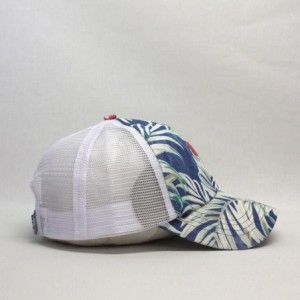 Baseball Caps Premium Floral Hawaiian Cotton Twill Adjustable Snapback Baseball Caps (Floral/Floral/White Mesh) - CC180IT8S09...