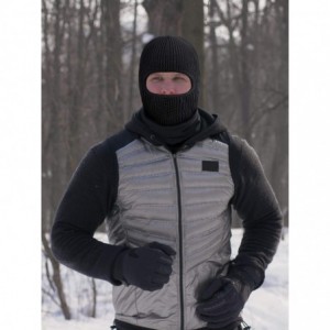 Balaclavas Pieces 1 Hole Knitted Double Outdoor - Black - CJ18W54HAXR $11.03