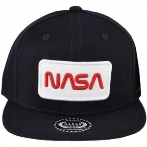 Baseball Caps Skylab NASA Hat with Special Edition Patch - Navy Worm Snapback - CB18WQ9AX5U $28.81