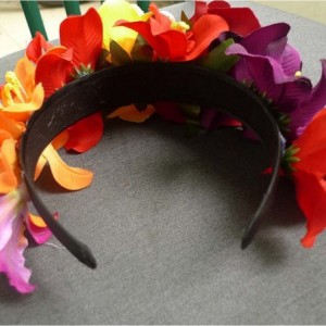Headbands Day of The Dead Headband Costume Rose Flower Crown Mexican Headpiece BC40 - Mix-color - CH186UL54MZ $10.13