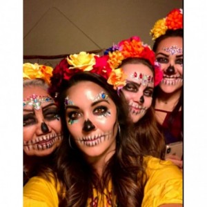 Headbands Day of The Dead Headband Costume Rose Flower Crown Mexican Headpiece BC40 - Mix-color - CH186UL54MZ $10.13