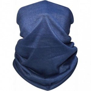 Balaclavas Bandana Cloth Face Mask Washable Face Covering Neck Gaiter Dust Mask - Navy Blue - C1198SGKLQA $12.27