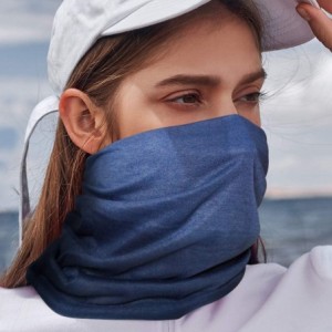 Balaclavas Bandana Cloth Face Mask Washable Face Covering Neck Gaiter Dust Mask - Navy Blue - C1198SGKLQA $12.27