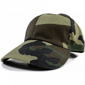 Baseball Caps Polo Style Baseball Cap Ball Dad Hat Adjustable Plain Solid Washed Mens Womens Cotton - Camo - C418WDC3NGA $8.96