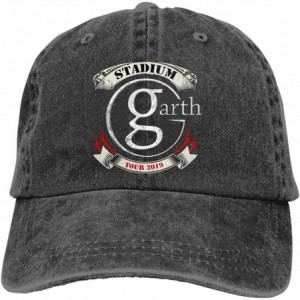 Baseball Caps Garth Brooks Denim Hat Fashion Can Adjust Denim Cap Baseball Cap Unisex - Black - C118UCUT845 $37.59