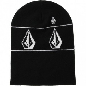 Skullies & Beanies Men's Deadly Stones Snow Beanie - Black - CQ18O3MK98H $34.74