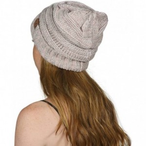 Skullies & Beanies Trendy Oversized Chunky Soft Beanie - Rose - C012M1RBAZJ $11.86