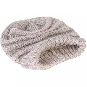 Skullies & Beanies Trendy Oversized Chunky Soft Beanie - Rose - C012M1RBAZJ $11.86