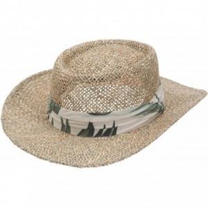 Sun Hats Men's Seagrass Sun Hat - Natural - CX114IHHYS9 $42.58