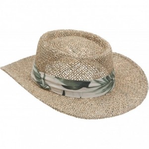 Sun Hats Men's Seagrass Sun Hat - Natural - CX114IHHYS9 $42.58