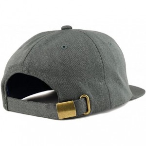 Baseball Caps Premium Soft Unstructured Flatbill Adjustable Snapback Cap - Charcoal - C5186GHC98Z $9.00