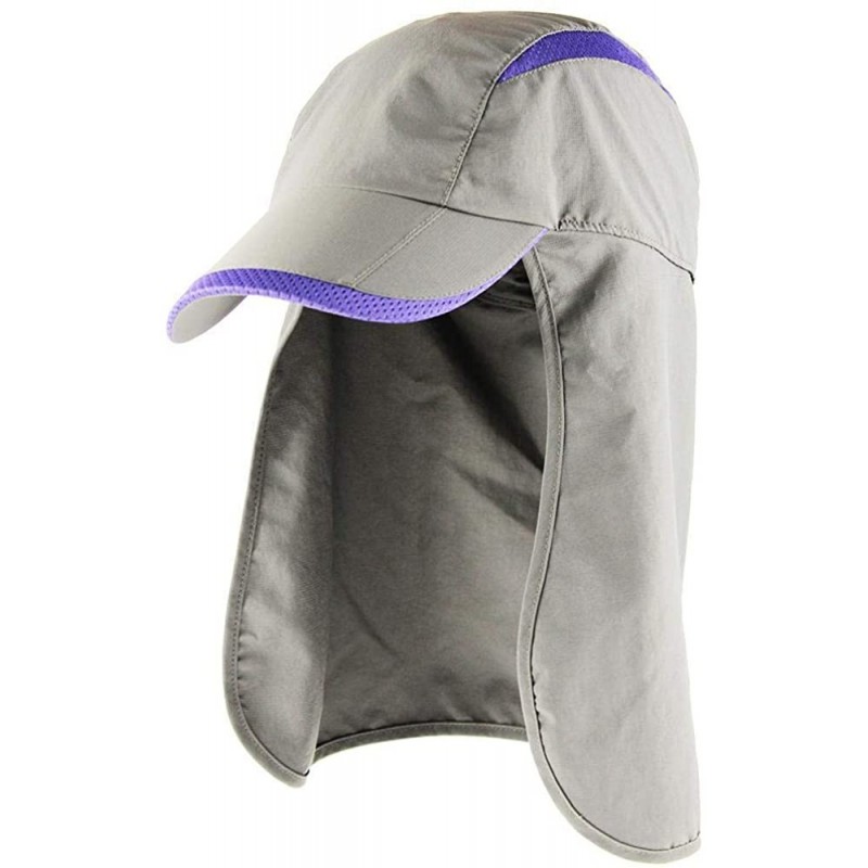 Sun Hats Bona - Performance Outdoor Hat with Sun Cape - Phantom Purple - C818S2RSN8L $29.94