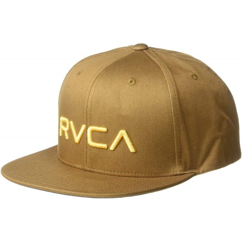 Baseball Caps Men's Twill Snapback III - Beige - CV123QKTA9N $34.02